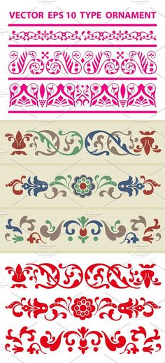 the different types of ornamental designs