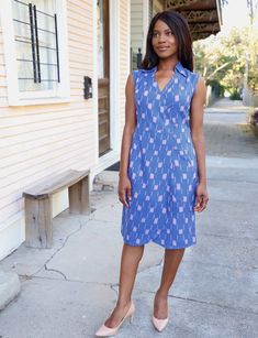 Anchor Away Wrap Dress Parisian Blue, Blue Wrap Dress, Spring Scarf, Ikat Dress, India Design, Spring Scarves, Dresses Xxl, Sustainable Fashion Brands, Ikat Fabric