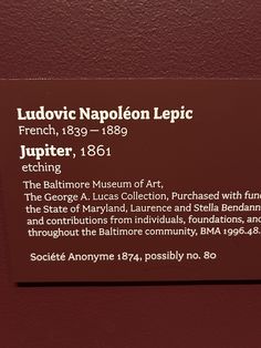 a plaque on the side of a building that reads ludicio nappoleon lepicc