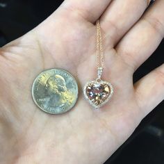 "Description: BEAUTIFUL 14K ROSE GOLD LADIES DIAMOND AND MORGANITE PENDANT. THIS ITEM IS NEW. COMES WITH 18'' 14K ROSE GOLD CHAIN AND GIFT BOX. IF YOU HAVE ANY OTHER QUESTIONS PLEASE CONTACT US. ALL THE INFO ON THIS ITEM DOWN BELOW. THANK YOU VERY MUCH. KATE . Metal: SOLID 14K ROSE GOLD Stamped: STAMPED 14K Total Gram Weight: 3.9GR Setting: PRONG Width: 15.2MM (0.6 IN) Length: 16.4MM (0.6 IN) Diamonds: ROUND BRILLIANT CUT Color: F Clarity: VS2 Total Diamond Weight: 0.32CT Center Stone: MORGANITE Luxury Rose Gold Double Heart Jewelry, Luxury Heart-shaped Rose Gold Necklace, Luxury Rose Gold Heart Necklace For Anniversary, Luxury Rose Gold Heart-shaped Jewelry, Rose Gold Cubic Zirconia Necklace For Anniversary, Pendant Cubic Zirconia Rose Gold Necklace, Rose Gold Heart-shaped Diamond Jewelry, Rose Gold Heart Pendant Necklace With Diamond Cut, Rose Gold Diamond Necklace For Anniversary Gift