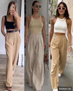 Estilo Clean, Beige Outfit, Stylish Work Outfits, Style Blog, Look Chic