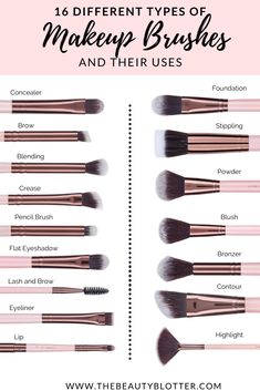 Makeup Brushes And Their Uses, Brushes And Their Uses, Best Makeup Brushes, Makeup Help