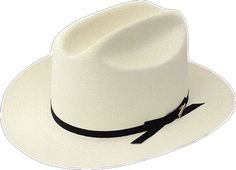 Classic White Straw Hat For Rodeo, Fitted Panama Hat For Western-themed Events, White Western Boater Hat With Curved Brim, White Fitted Panama Hat For Western Events, Fitted White Panama Hat For Western-themed Events, White Panama Hat For Western-themed Events, White Fitted Panama Hat For Western-themed Events, Classic White Straw Hat For Ranch, White Western Boater Hat For Rodeo