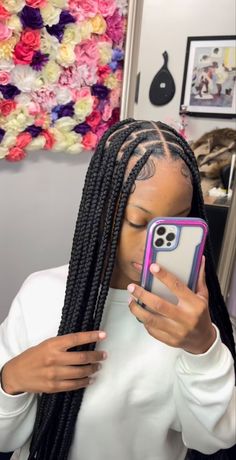 Natural Hair Bun Styles, Short Box Braids Hairstyles, Pretty Braids, Big Box Braids Hairstyles, Feed In Braids Hairstyles, Quick Natural Hair Styles, Box Braids Hairstyles For Black Women, Cute Braided Hairstyles, Cute Box Braids Hairstyles