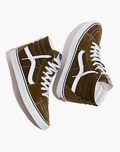 Vans® Unisex Sk8-Hi High-Top Sneakers in Suede and Canvas Vans Sk8, Seat Belt, Vans Shoes, High Top, Top Sneakers, High Top Sneakers, High Tops