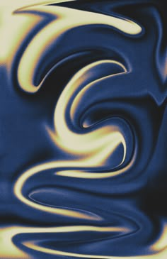 an abstract blue and yellow background with wavy lines