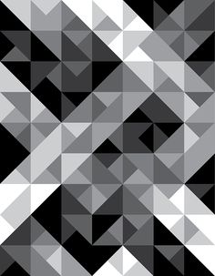 an abstract black and white background with triangles