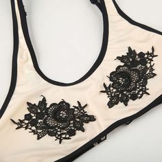 Material: Polyester • Style: Sexy, Seamless, Unlined • Decoration: Appliques • Type: Bras, Adjusted-Straps, Convertible Straps, Back Closure, Floral, Wire Free • Cup Shape: Three Quarters(3/4 Cup) • Age Agroup: Adult Seamless Triangle Top Bra For Party, Low-cut Seamless Bra For Party, Fitted Beige Bra For Beach, Seamless Triangle Top Party Bra, Low-cut Seamless Party Bra, Summer Party Push-up Bra, Beach Stretch Lace Bra, Stretch Lace Beach Bra, Summer Lace Bra With Padded Cups