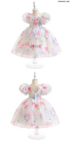 10% off now|Free shipping world-wide. Floral Prints Children Girls Party Dress with Cute Bubble Sleeves at GemGrace. Click to learn our pro custom-made service for wedding dress, formal dress. View #CheapFlowerGirlDresses for more ideas. Pink Floral Princess Dress For Party, Princess Style White Dress With Floral Print, White Princess Dress With Floral Print, Spring Floral Print Princess Dress For Party, Spring Princess Dress With Floral Print For Party, Spring Princess Dress With Puff Sleeves For Dress-up, Summer Princess Dress With Floral Print, Spring Princess Dress With Puff Sleeves, Princess Style Floral Print Summer Dress