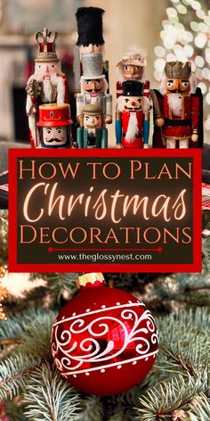 a christmas ornament with the words how to plan christmas decorations