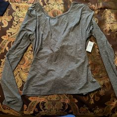 Two Workout Shirts Brand New From Gap. Can Be Work With Casual Joggers . I Will Sell Separately Gap Long Sleeve Shirt For Fall, Fitted Heather Grey Top For Spring, Long Sleeve Tops By Gap, Heather Grey Stretch Tops For Fall, Heather Grey Fitted Long Sleeve Top, Fitted Long Sleeve Heather Grey Top, Gap Crew Neck Tops For Fall, Gap Relaxed Fit Tops For Fall, Gray Stretch Crew Neck Top