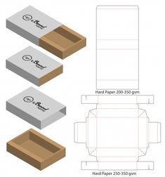 the box is cut out and ready to be put into its own packaging paper package