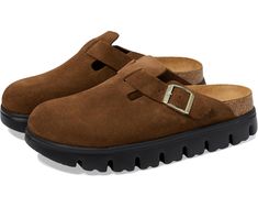 Women's Birkenstock Papillio by Birkenstock Boston Chunky Clog - Suede | Zappos.com Platform Birkenstocks, Birkenstock Papillio, Birkenstock Clog, Birkenstock Women, Winter Lookbook, Breathe Easy, Birkenstock Boston, Comfort Wear, Stay Cozy