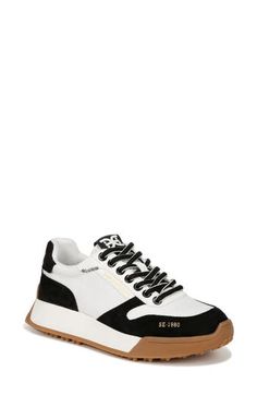 Complete your casual look with the sporty sophistication of a lace-up sneaker embellished with suede overlays. Leather upper/textile lining/synthetic sole Imported Casual Look, Sam Edelman, Womens Shoes Sneakers, Womens Sneakers, Casual Looks, Leather Upper, Shoes Sneakers, Nordstrom, Lace Up