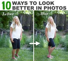 the before and after pictures show how to wear shorts