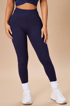 Available In A Variety Of Colors. High Waisted Elasticized Waistband High Stretch Fabric Skinny Leg 26" Inseam, Measured From A Size Small. 90% Polyester 10% Spandex Imported California Proposition 65 WARNING: Cancer and Reproductive Harm - www.P65Warnings.ca.gov. | Almost Every Day Leggings in Navy Blue size XS by Fashion Nova Navy Fashion, Leggings Fashion, Black Leggings, Polyester Spandex, Black Fashion, Fashion Nova, Stretch Fabric, Every Day, Navy Blue