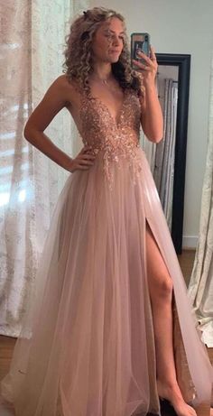 Champagne Prom Dress, 파티 드레스, V Neck Prom Dresses, Looks Party, Formal Party Dress, Tulle Prom Dress, Pageant Dresses, Dress Evening, Party Dress Long