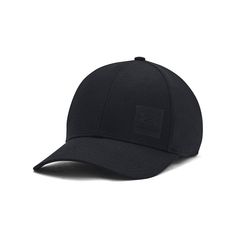 a black baseball cap on a white background