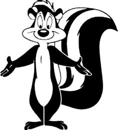 a black and white drawing of a squirrel with its arms out in front of the camera