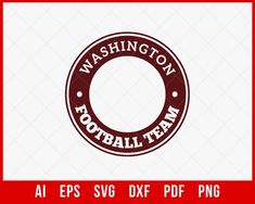 Washington Football Team NFL Logo SVG File for Cricut Maker and Silhouette Cameo Digital Download Washington Football Team, Washington Football, Nfl Logo, Digital Clip Art, Football Team, Silhouette Cameo, Svg File