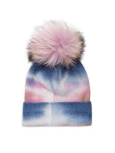 Tie-Dye & Fox Fur Pom-Pom Beanie Fur Pom Pom Beanie, Winter Beanie, Tie And Dye, Pom Beanie, Fox Fur, Access Denied