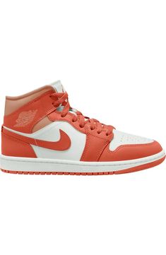 Jordan Air Jordan 1 Mid Sneaker (Women) | Nordstrom Jordan Air, Auburn Tigers, Air Jordan 1 Mid, Jordan 1 Mid, Anniversary Sale, The Court, Air Jordan 1, Auburn, The Streets