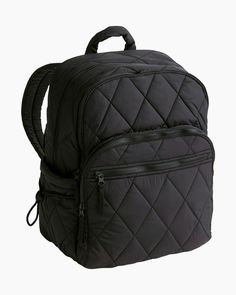 Travel smart and stylishly with Vera's Large Bancroft Backpack. Designed for the modern traveler/commuter/student who values both form and function, this spacious backpack offers ample storage space, organizational features and a sleek design that makes it the perfect companion for your adventures near and far. Whether you're embarking on an international trip, weekend getaway, attending classes, or just doing the everyday work thing, this backpack offers the perfect combination of style, functi Moonless Night, Backpack Lunch Bag, Belt Purse, Toiletry Bag Travel, Mini Purse, Travel Backpack, Black Backpack, Travel Experience, Womens Backpack