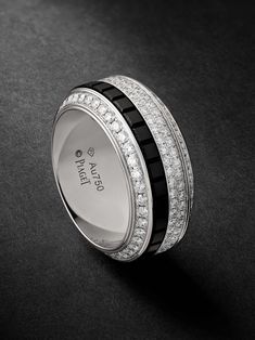 Shop PIAGET Possession 18-Karat White Gold, Diamond and Ceramic Ring, Explore the latest in-season PIAGET collection today on MR PORTER Piaget Possession, Paris Ring, Piaget Jewelry, Ceramic Ring, Ceramic Rings, White Gold Diamond Rings, Ring For Men, Ring Fit, Gold Diamond Rings