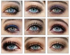 Colours that Emphasize your Eyes - Mateja's Beauty Blog Green Eyes Dark Hair, Eyeshadow For Green Eyes, Grey Eyeshadow