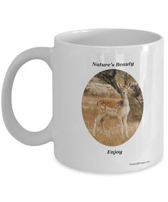 Coffee Mug with Young Deer Scene for Nature Lovers Sunrise Purple, Snow Sunrise, Nature And Wildlife, Morning Sunrise, Snow Scenes, Nature Scenes, Nature Lovers, Nature Beauty