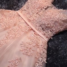 Blush Pink Short Homecoming Dresses, Princess Lace Appliqued Tulle Homecoming Dress,Lace Homecoming Dresses,Short Prom Dress - Thumbnail 3 Pink Bridesmaid Dresses Short, Cute Homecoming Dresses, Cheap Homecoming Dresses, Tulle Homecoming Dress, Pink Homecoming Dress, Two Piece Homecoming Dress, Dress Homecoming, Dresses Cheap, Pink Prom