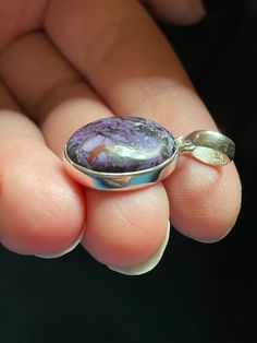 Petite Sugilite Mosaic Pendant Genuine Sugilite Handmade With Solid Sterling Silver Small Oval Setting Love and Protection Stone - Etsy Oval Setting, Protection Stones, Bend, Pendant Necklaces, Mosaic, Gems, Necklaces, Pendant Necklace, Sterling Silver