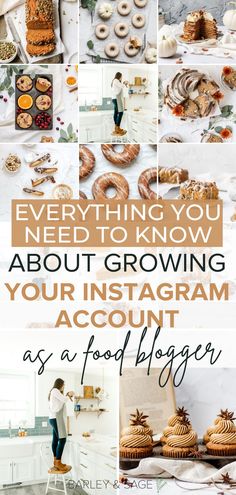 the words everything you need to know about growing your instagram account as a food blogger