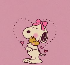 a cartoon dog hugging a cat with hearts on its nose and the caption says, i love you