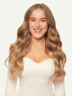 20 Dirty Blonde Halo® Luxy Hair Extensions - 20 (180g) Longer Thicker Hair, Luxy Hair Extensions, Color Rubio, Seamless Hair Extensions, Balayage Ombré, Luxy Hair, Real Hair Wigs, Model Shoot, Halo Hair Extensions