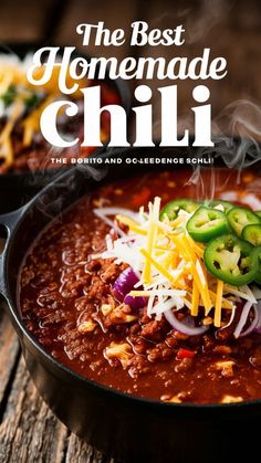 the best homemade chili recipe in a skillet