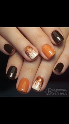 Gel Nail Designs For Fall, Nail Designs For Fall, Fall Gel Nails, Fall Nail Art Designs, October Nails, Cute Nails For Fall, Cute Gel Nails, Thanksgiving Nails, Trendy Nail Art