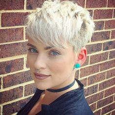 Fashionable Haircuts, Pixie Blonde, Platinum Pixie, Global Hair, Blonde Haircuts, Pixie Hair, Sassy Hair, Best Short Haircuts, Pixie Haircuts