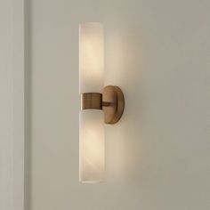 a wall light that is on the side of a wall