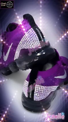 DETAILS: ★ Style: Vivid Purple/Racer Blue - Style: AJ6910-502 (Womens)★ Color: Black/Blue Lagoon/Laser Fuchsia - Style #AJ6910 003★ Brand New In Box MAX BLING - FULL HEELS (w/ AB crystals) 💎 CUSTOM BLING OPTIONS: This Nike can be customized with the following options: 2 Outer Nike Swoosh Logos 2 Outer + Heels 4 Swoosh Logos (2 Inner + 2 Outer) 4 Swoosh Logos + Full Heels **MAX BLING* WHY JEZELLE? We understand that you want your bling to be as UNIQUE and AMAZING as you are, and 'mass-produced' Nike Air Vapormax Flyknit 3, Baby Grinch, Nike Air Vapormax Flyknit, Custom Bling, Vapormax Flyknit, Pay Attention To Me, Nike Swoosh Logo, Sassy Hair, Air Vapormax