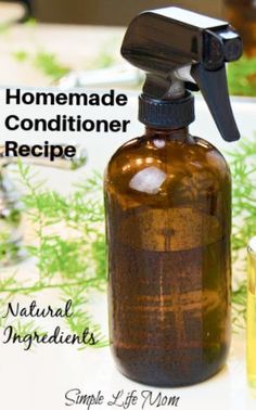 Natural Conditioner Recipe - homemade conditioner for shampoo bars. Apple cider vinegar, aloe vera, rose water, and essential oils. Acv Conditioner Diy, Make Your Own Conditioner, Conditioner Bar Recipe, Homemade Creams, Hair Conditioner Recipe, Homemade Hair Conditioner, Facial Diy, Diy Shampoo Recipe, Hair Growth Conditioner