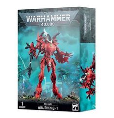 the box for warhammerer is shown with an image of a red robot on it