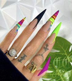 Fall Stiletto Nails Design, Stiletto Nails Design, Carnival Nails, Acrylic Nail Designs Classy, Bio Products, Instagram Code, Nails Neon, Stiletto Nail Art, Cute Nails For Fall