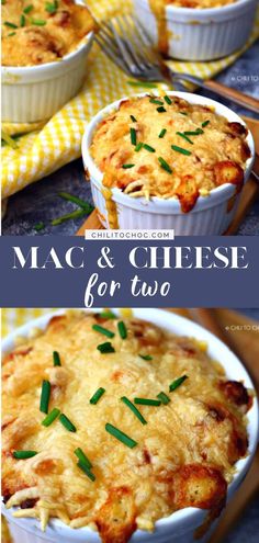 macaroni and cheese casserole for two is an easy, delicious side dish