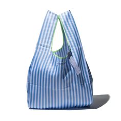 School Tie Fabric Bag - Light Blue x White Blue Reusable Shoulder Bag For Daily Use, Blue Reusable Travel Bag, Blue Reusable Shoulder Bag For Everyday Use, Blue Reusable Rectangular Bag, Blue Reusable Tote Shoulder Bag, Summer Candle Scents, School Ties, Graphic Rug, Wall Art Wallpaper