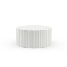 an empty white plastic container on a white background