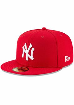 ITEM: NEW YORK YANKEES NEW ERA FITTED Red/White WITH GREY UNDERVISOR CONDITION: BRAND NEW WITH TAGS BRAND:  NEW ERA Send us an eBay message if you would like a size that is not shown in the drop menu above!  [ABOUT US] Our Merchandise are NEW and 100% AUTHENTIC or your money back.  We Do not sell any fakes B grades or replica merchandise so bid with confidence!!!! If you have any questions please contact us through ebay message only. May take 24-48 hours for response depending on peak times. [PAYMENT METHOD] Payment MUST be received within 48 hours days of auction closing (We will cancel the transaction and repost the item and post a negative feedback. This is eBay’s policy in order for us to get a refund back for the ending and insert fees.  Once payment is received and clears from PayPal Embroidery Flats, Yankees T Shirt, Black Men Street Fashion, New Era Fitted, Red Cap, Nike Fashion, Fashion Color