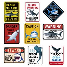 there are many warning signs about sharks