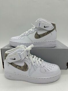 ad eBay - Nike Air Force 1 '07 Mid Women's Size 5.5 White Athletic Shoes DD9625 101 - Buy Now, click the link (eBay) Nike Air Force 1 Synthetic With Laces, Nike Air Max High-top, Nike Air Force 1 Synthetic Shoes, Nike Air Force 1 Synthetic With Round Toe, Nike Air Force 1 With Laces And Round Toe, White High-top Nike Air Max, Nike Air Force 1 High-top Synthetic Sneakers, Nike Air Max High-top With Cushioned Footbed, Nike Air Force 1 Mid-top With Air Max Cushioning