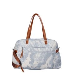 Plans for the weekend? No Boundaries Multi-Pocket Weekender Bag is ready to go at a moments notice. Stylishly spacious, this marble print bag features a large main compartment, (so go ahead and take that extra pair of shoes), plenty of pockets on the outside to help keep you organized and your must-have items within reach and two ways to carrydual shoulder straps and a crossbody strap too. Its the perfect traveling companion. Only at Walmart. Size: one size.  Color: Blue.  Gender: female.  Age G Blue Bags With Pockets For Weekend Trips, Marble Print, Must Have Items, Printed Bags, Go Ahead, Blue Gender, No Boundaries, Weekender Bag, Blue Bags